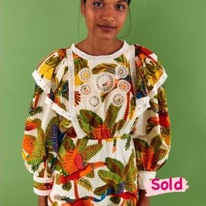 Farm Rio Forest Birds Mini Dress